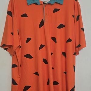 RSVLTS Orange and Black Flintstones Shirt